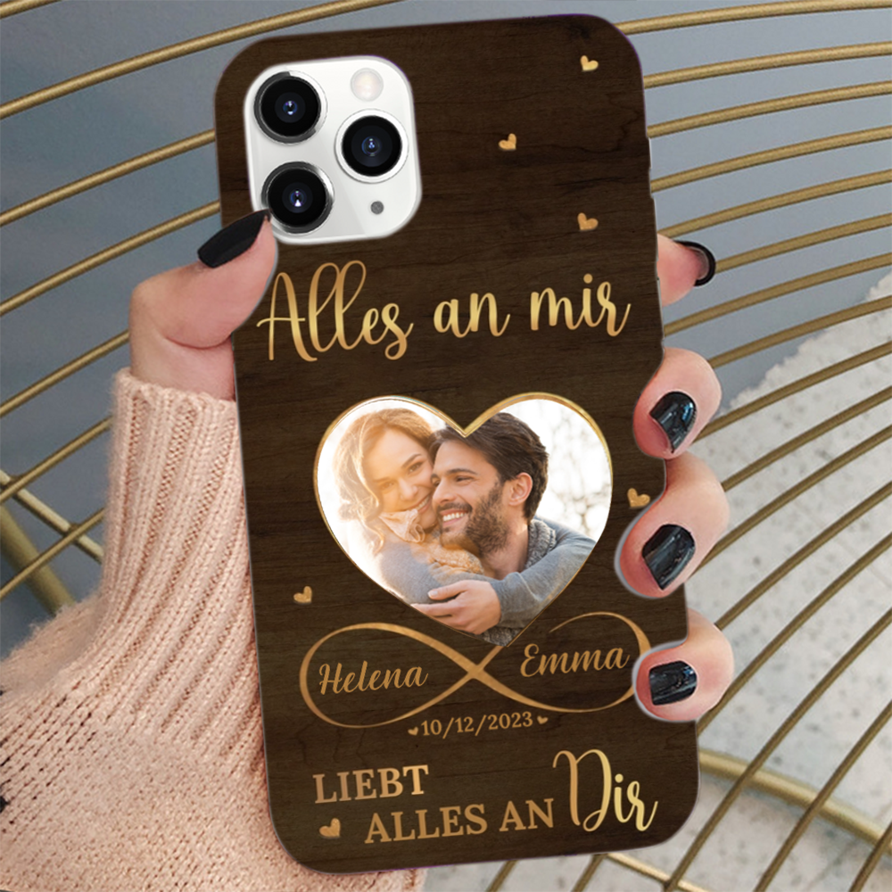 Personalisierte Handyhülle für iPhone und Samsung Geschenk für Liebe