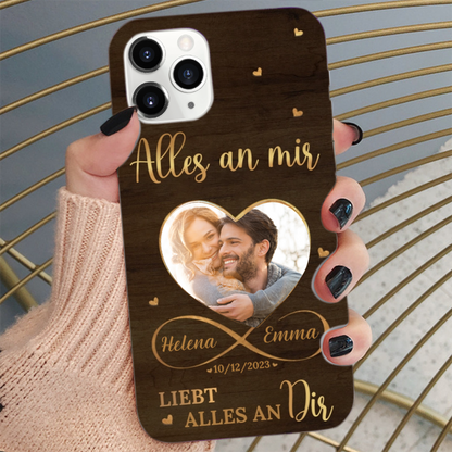 Personalisierte Handyhülle für iPhone und Samsung Geschenk für Liebe