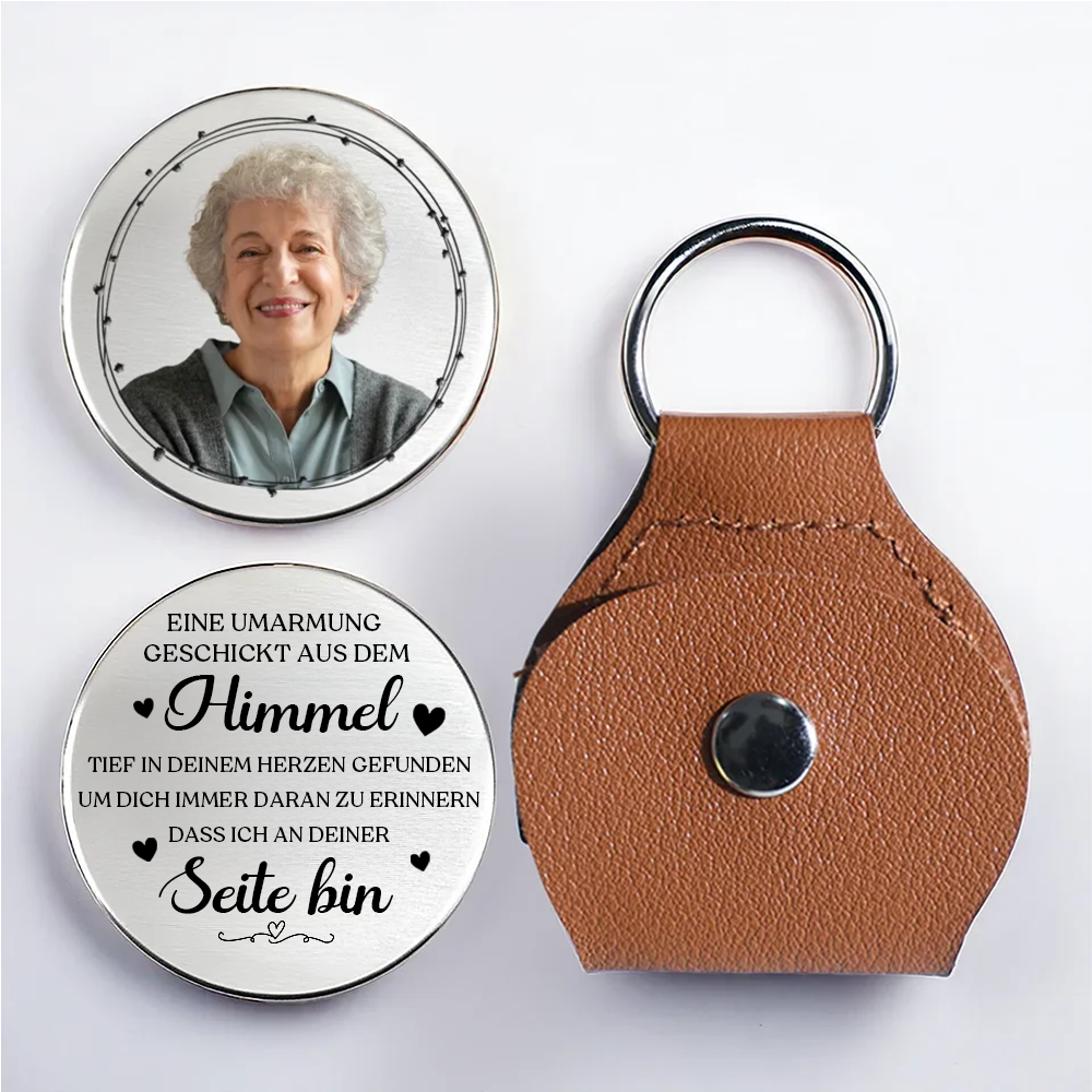 Taschenumarmung mit Foto Trauergeschenk