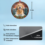 Acryl Weihnachtsanhänger mit Foto und Name personalisiert