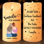 Personalisierte LED-Kerze für Familie und Beste Freunden