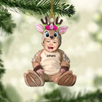 Baby Kostüme Foto Weihnachtsschmuck mit Name