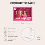Pyjama-Party-Personalisiertes Acrylblock mit 2-6 Frauen Geschenk für beste Freundin und Schwester