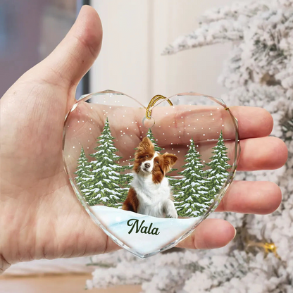 Herzornament mit Foto Personalisierter Christbaumschmuck