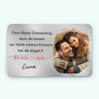 Eine Erinnerung-Brieftasche-Karte mit Foto Geschenk für Mann