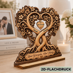 Personalisierter Holzaufsteller mit Datum Jahrestagsgeschenk