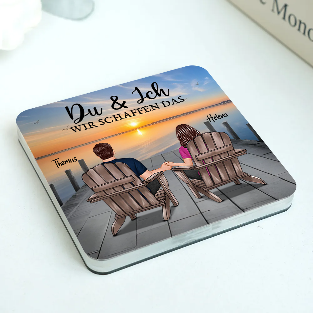 Personalisierte Acryl-Magneten für Liebespaar
