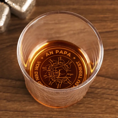 Faußstoß- Personalisiertes Whisky-Glas Geschenk für Vater