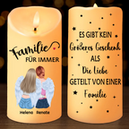 Personalisierte LED-Kerze für Familie und Beste Freunden