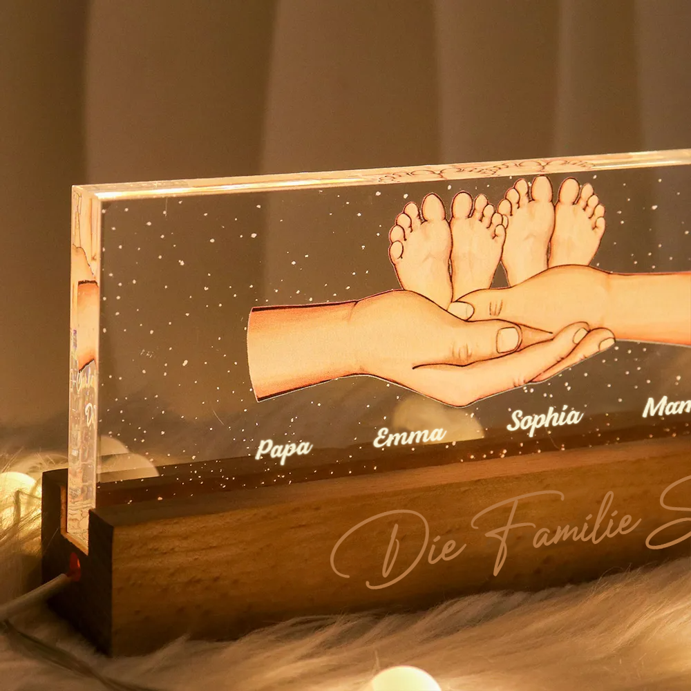 Eltern und Kinder-Personalisiertes Nachtlicht