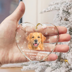 Personalisierter Glas-Weihnachtsanhänger mit Foto - Erinnerung an dein Haustier
