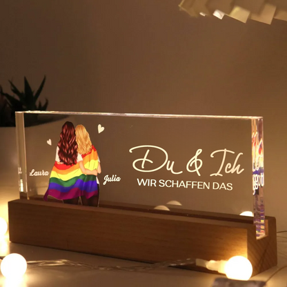 Mann & Frau Personalisiertes LED-Nachtlicht mit Geburtsblumen Geschenk für Paare