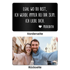 Foto Wallet Card Personalisierte Brieftasche-Karte für Paar