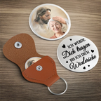 Der Kuss Gottes-Taschenumarmung mit Foto Trauergeschenk