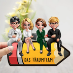 Personalisierte Holztafel Dekoration für Büro Geschenk für Lehrer und Kollegen
