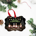 Acrylanhänger mit Familie personalisiert Christbaumschmuck mit 2-9 Personen