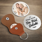 Du bist geliebt-Taschenumarmung mit Foto