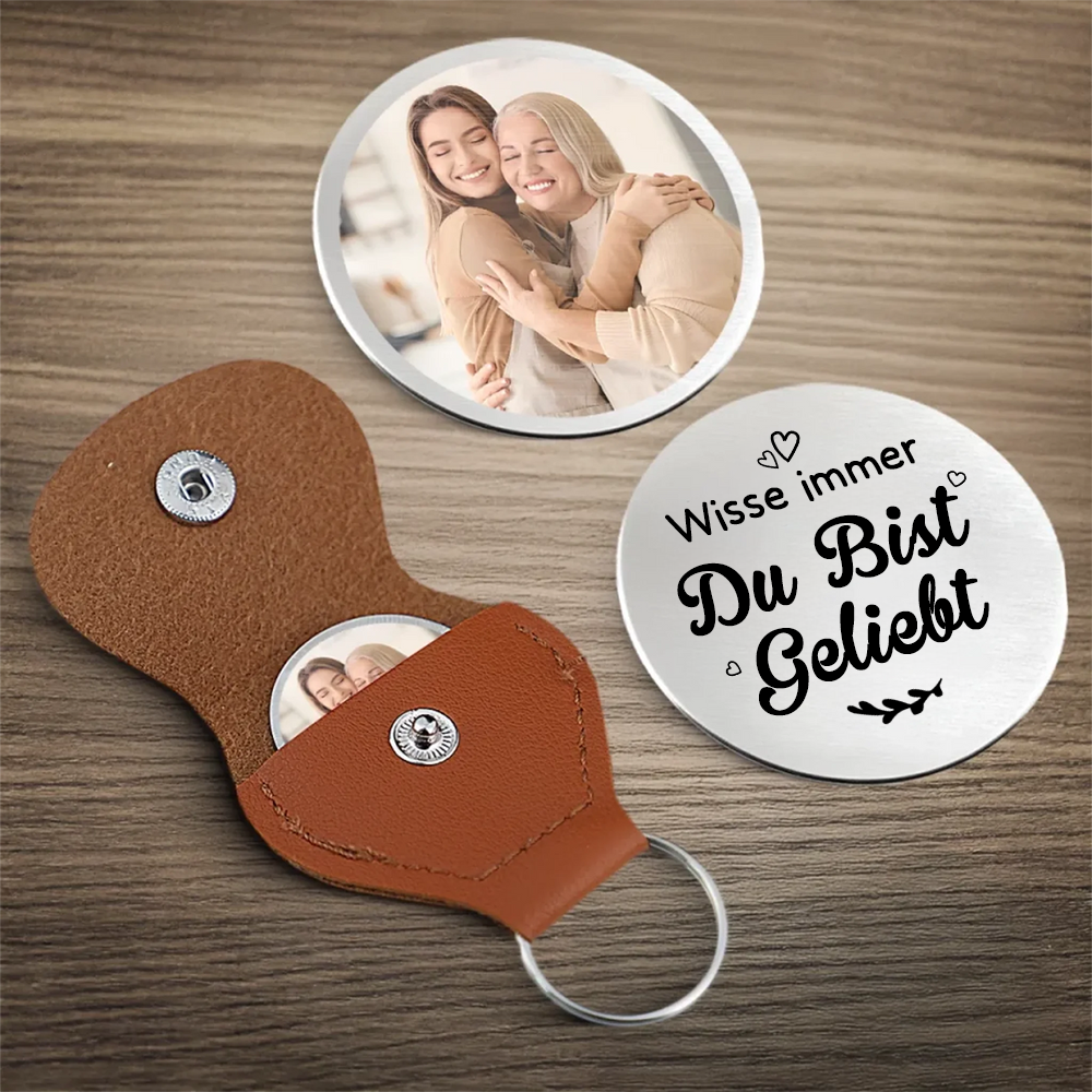 Du bist geliebt-Taschenumarmung mit Foto