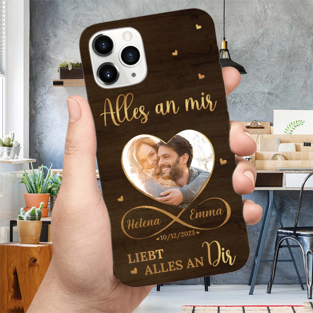 Personalisierte Handyhülle für iPhone und Samsung Geschenk für Liebe