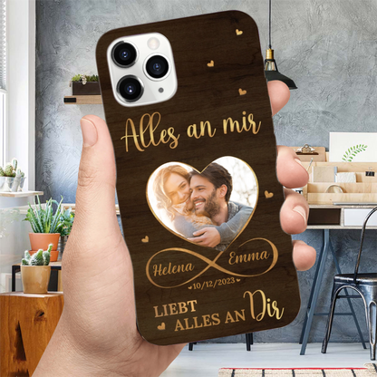 Personalisierte Handyhülle für iPhone und Samsung Geschenk für Liebe