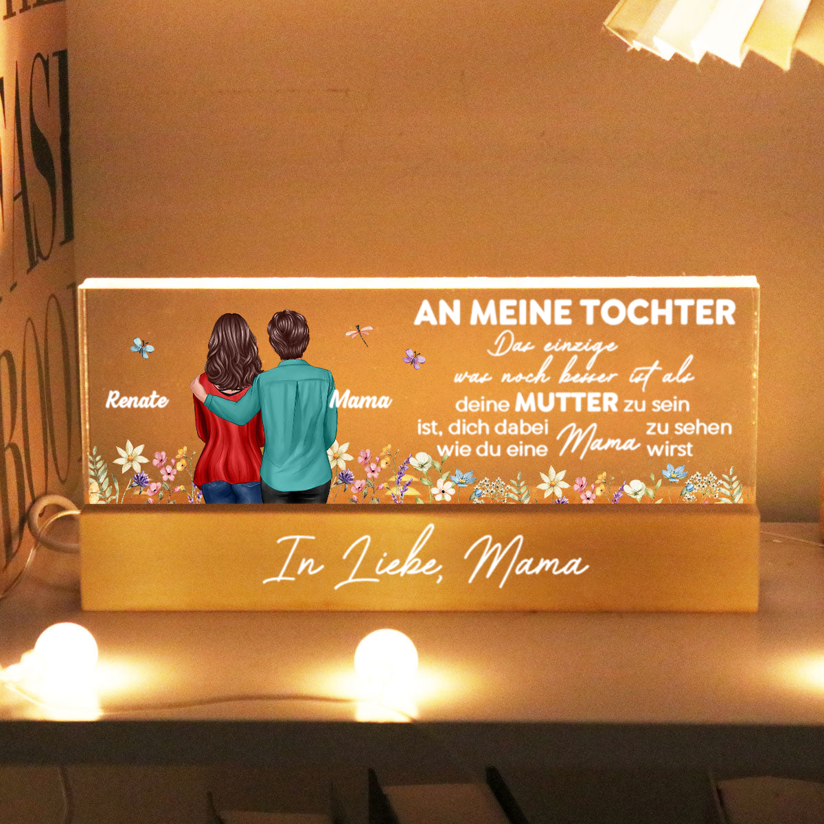 Personalisiertes Nachtlicht für Tochter zum Muttertag