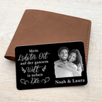 Mein Liebster Ort - Personalisierte Brieftasche-Karte mit Foto Geschenk für Paar