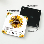 Sonnenblumen- Acryl-Kühlschrankmagnet mit Musik
