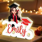 Abschlussjahrgang – Personalisierte LED-Lichtbox – Geschenk zur Graduation