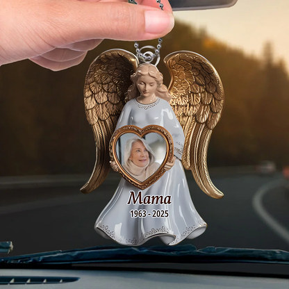 Engelsflügel-Personalisierter Acrylanhänger mit Foto