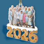 2025 Foto-Acrylornament Personalisierter Christbaumschmuck mit Foto