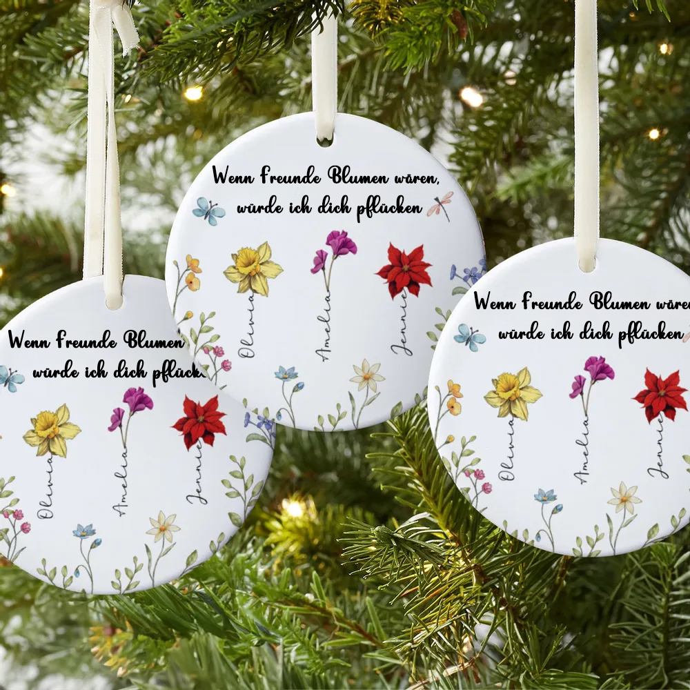 Personalisierte Keramik Ornament Geschenk für Schwestern und Beste Freundinen