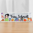 Personalisierte Acryltafel mit Namen Geschenk für Lehrerin und Kollegin