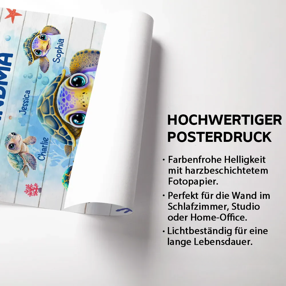 Gesegnet...genannt zu werden-Personalisiertes Poster mit Rahmen