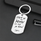 Glück ist... Foto-Edelstahl-Schlüsselanhänger mit Expoxidharz Geschenk für Mama, Papa, Oma und Opa