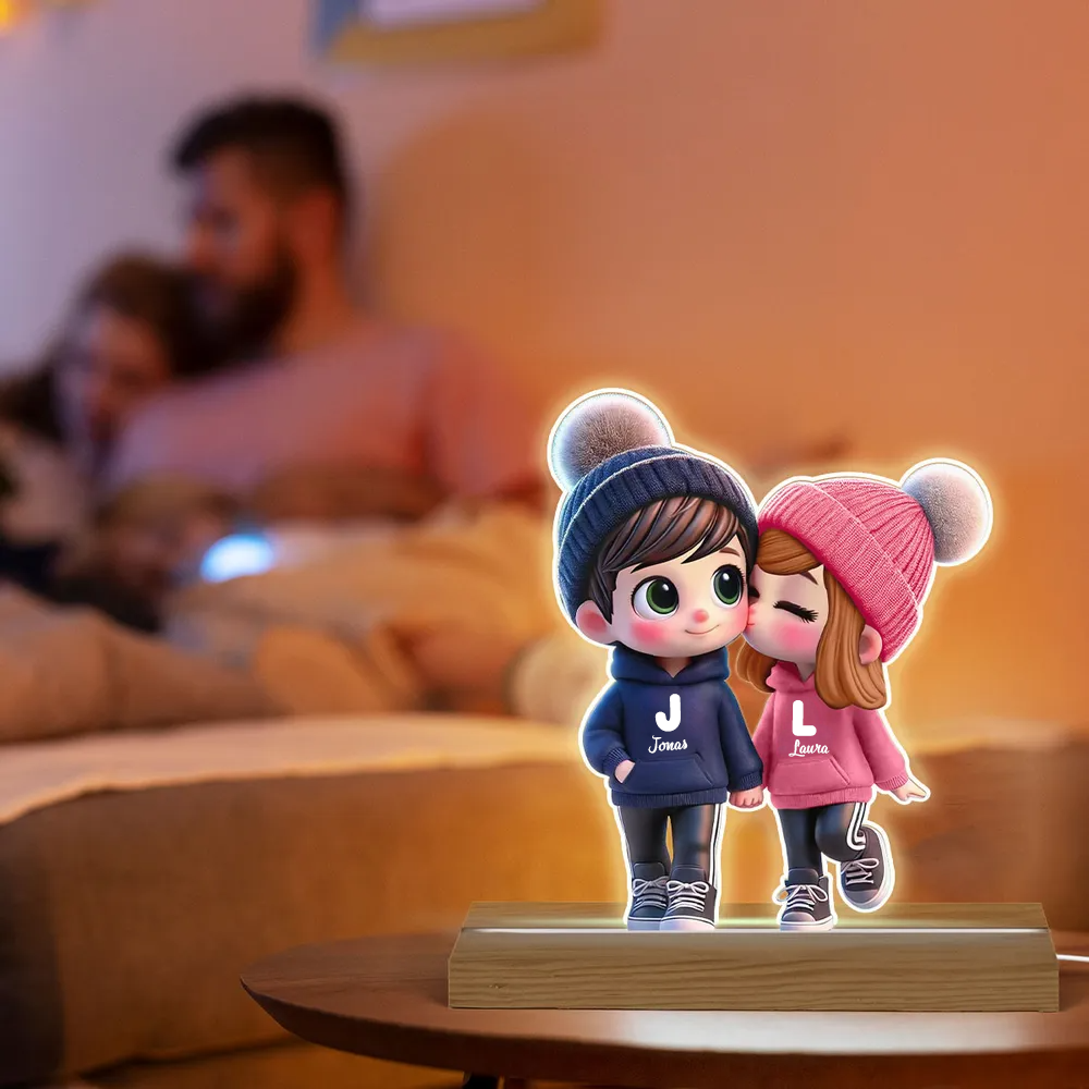 Personalisiertes LED-Nachtlicht mit Paar