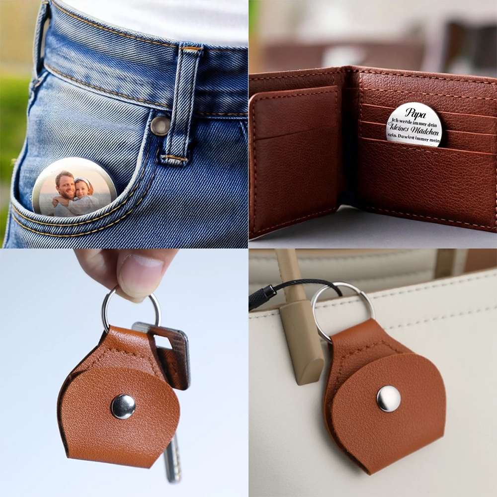 Immer Dein kleines Mädchen-Taschenumarmung mit Foto für Vater und Mutter