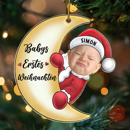 Babys Erstes Weihnachten-Acryl Foto Christbaumschmuck