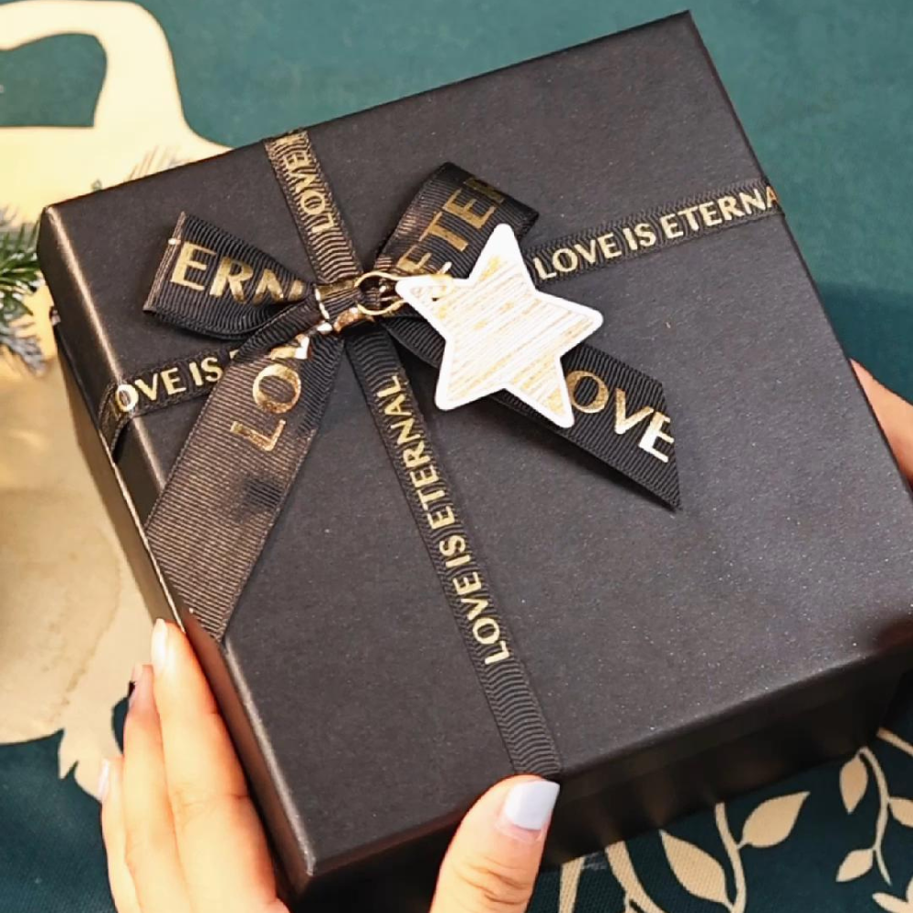 Schwarz Geschenkbox 16*16*7cm