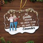Personalisierter Acrylanhänger Christbaumschmuck für Bruder und Schwester