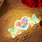 Personalisierte MOM-Lichtbox mit Namen Geschenk für Mama