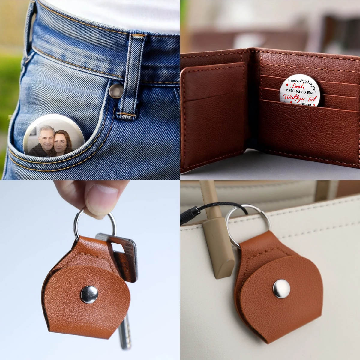 Dankeschön-Geschenk Personalisierte Taschenumarmung(Pocket Hug) mit Namen Geschenk für Paar