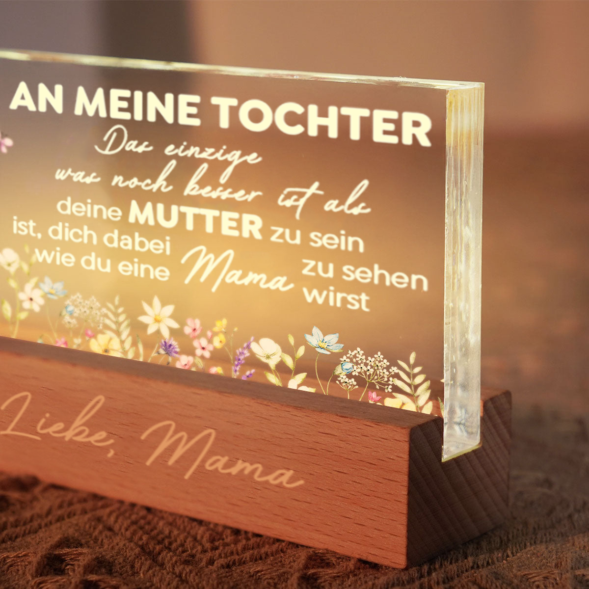 Personalisiertes Nachtlicht für Tochter zum Muttertag