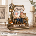 Personalisierter Holzaufsteller mit Namen & Spruch – für Paare