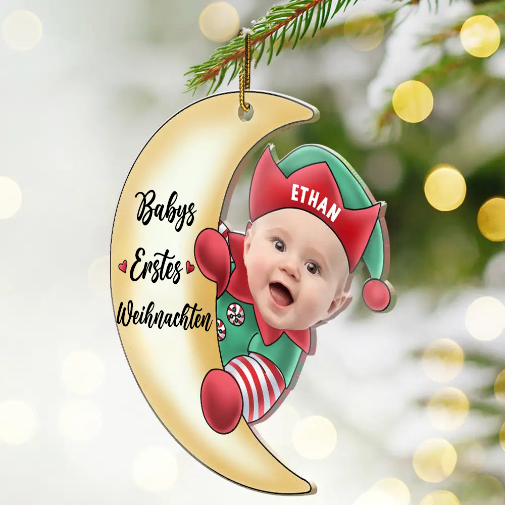 Babys Erstes Weihnachten-Acryl Foto Christbaumschmuck