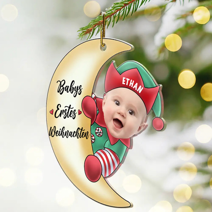 Babys Erstes Weihnachten-Acryl Foto Christbaumschmuck