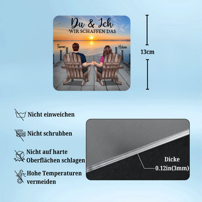 Personalisierte Acryl-Magneten für Liebespaar
