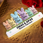 Osterhasen für Oma & Opa – Personalisierte LED-Lichtbox mit Enkel-Namen | Ostergeschenk für Großeltern