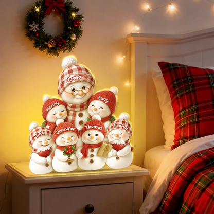 Personalisierte Lichtbox mit Oma und 1-9 Enkelkinder Geschenk für Oma