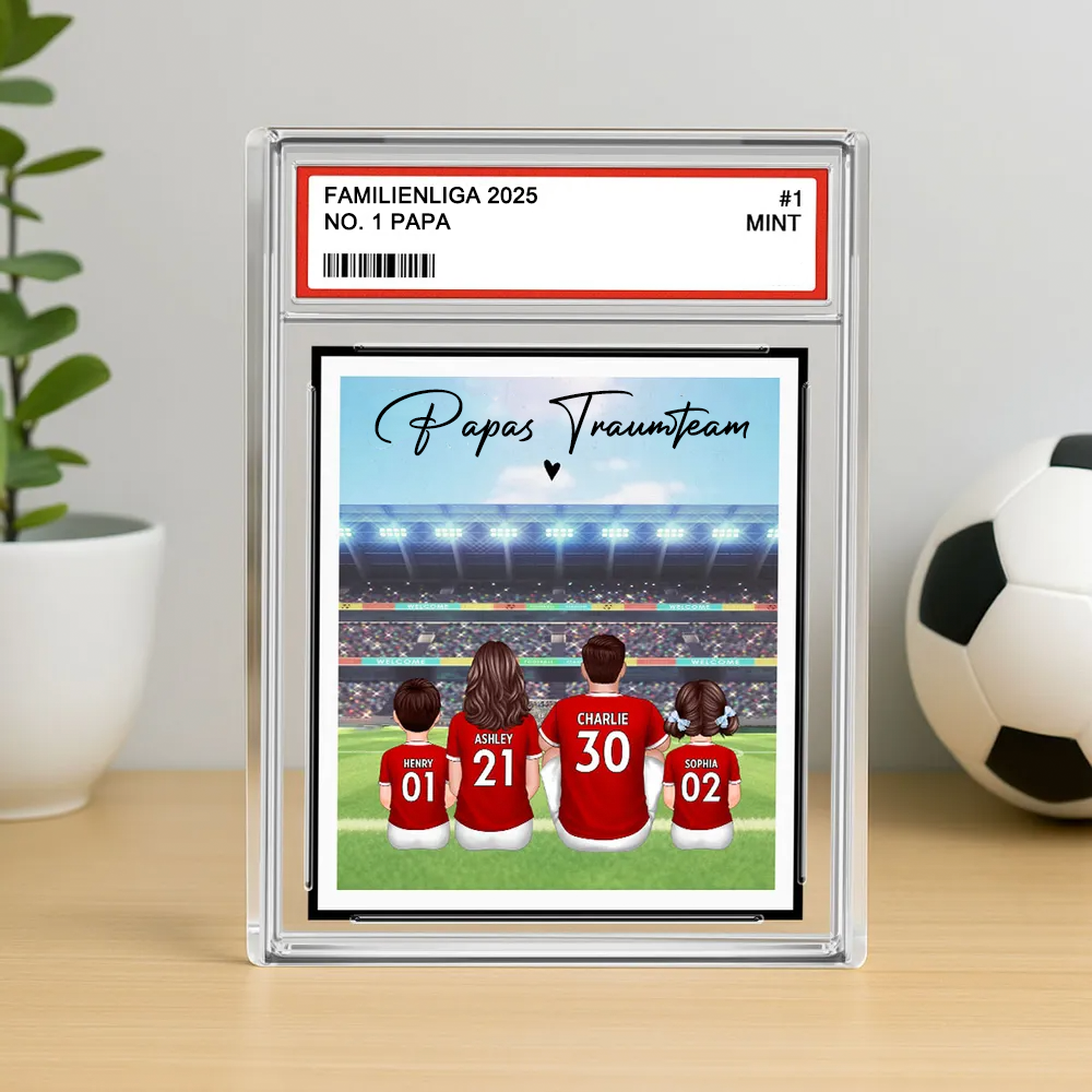 Fußballfamilie-Personalisierte Acryltafel