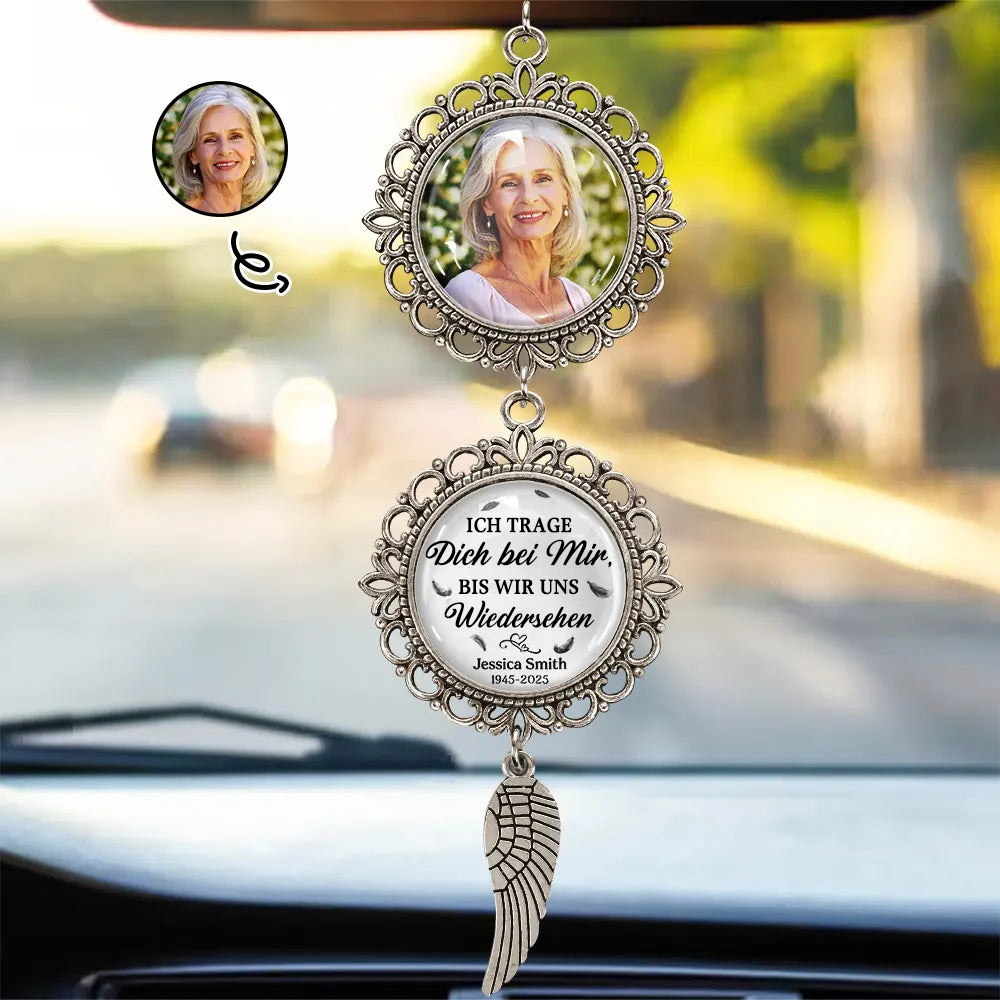 Ich trage dich...Personalisierter Anhänger Trauergeschenk